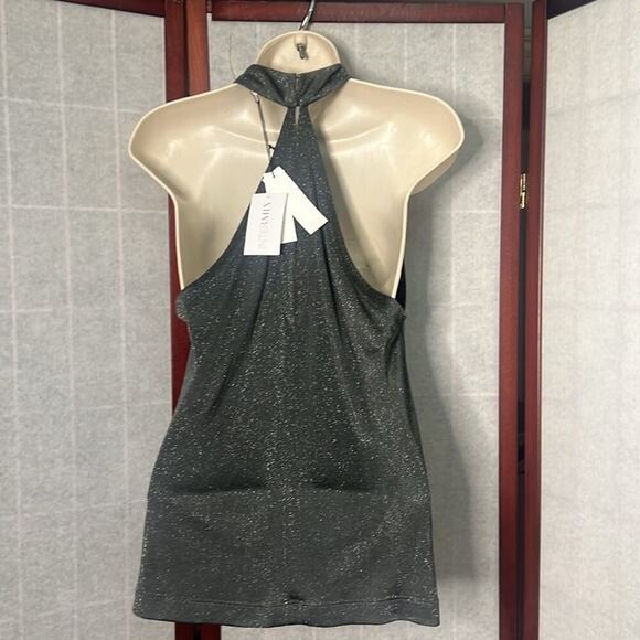 NWT FLEUR DU MAL SPARKLE SLEEVELESS CHOKER‎ TOP SIZE L - Picture 3 of 8